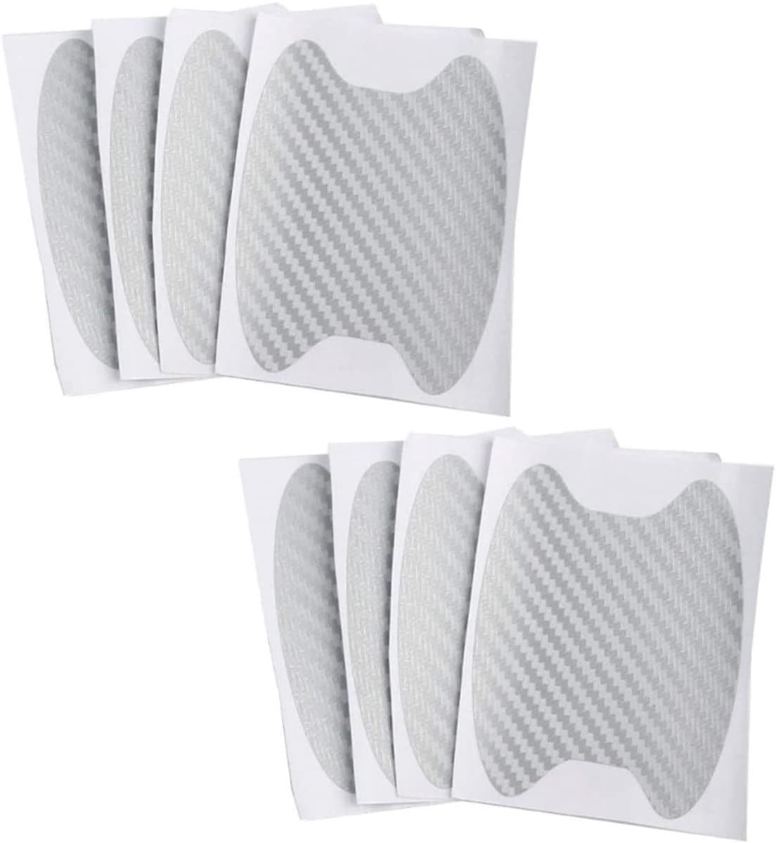 Auto deurhendel bescherming film 8-pack - carbon fiber - zelfklevend - voorkomt krassen - ShopVlot