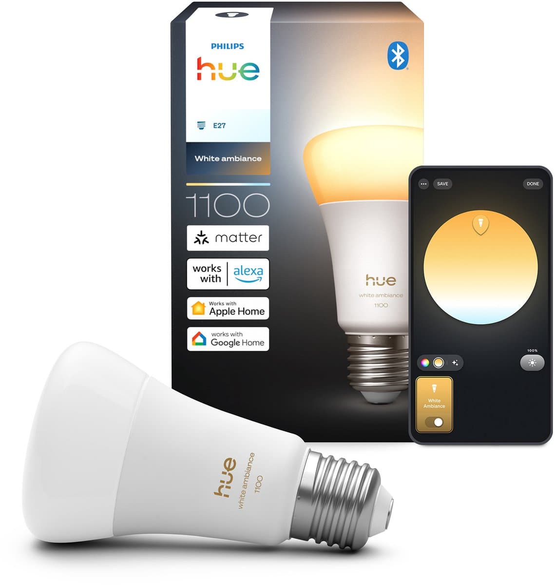 Philips Hue A60 White Ambiance 1100lm E27