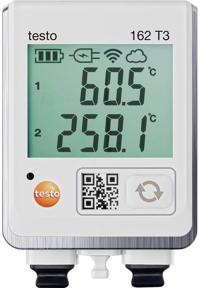 testo 0572 1623 162 T3 Temperatuur datalogger Te meten grootheid Temperatuur -195 tot 1350 °C Incl. wandhouder