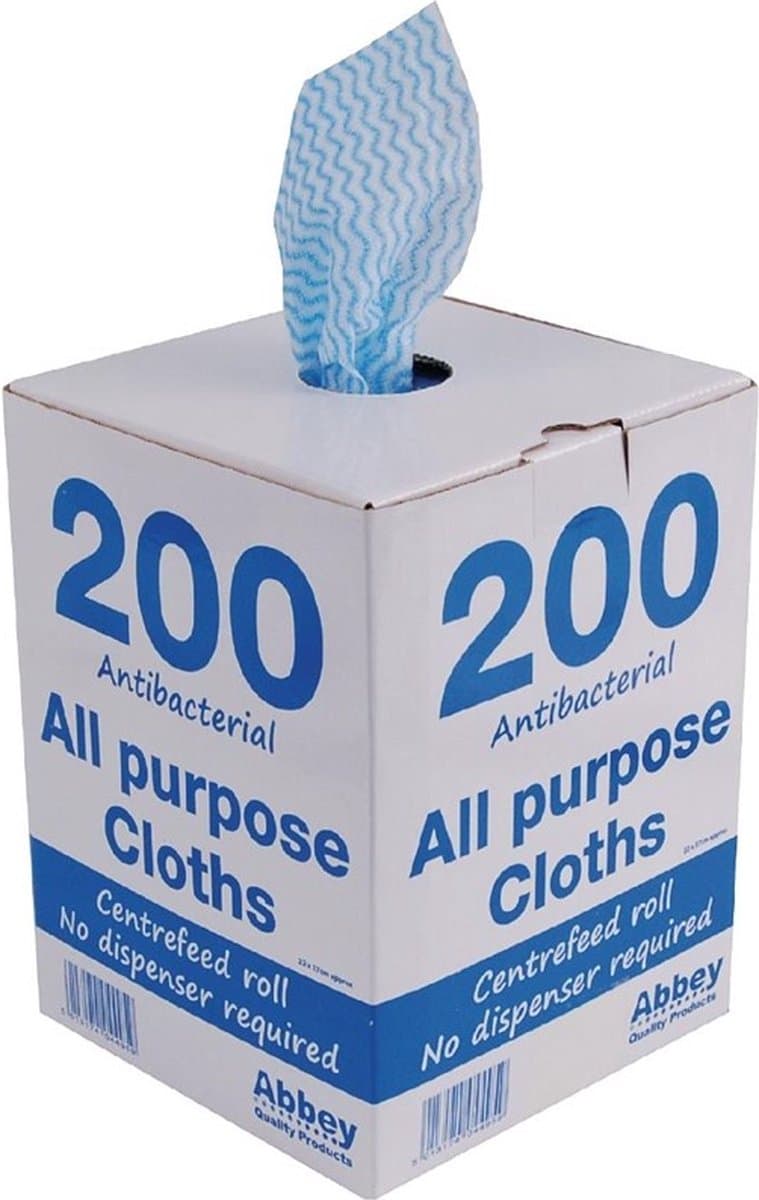 Jantex antibacteriële multifunctionele doekjes blauw