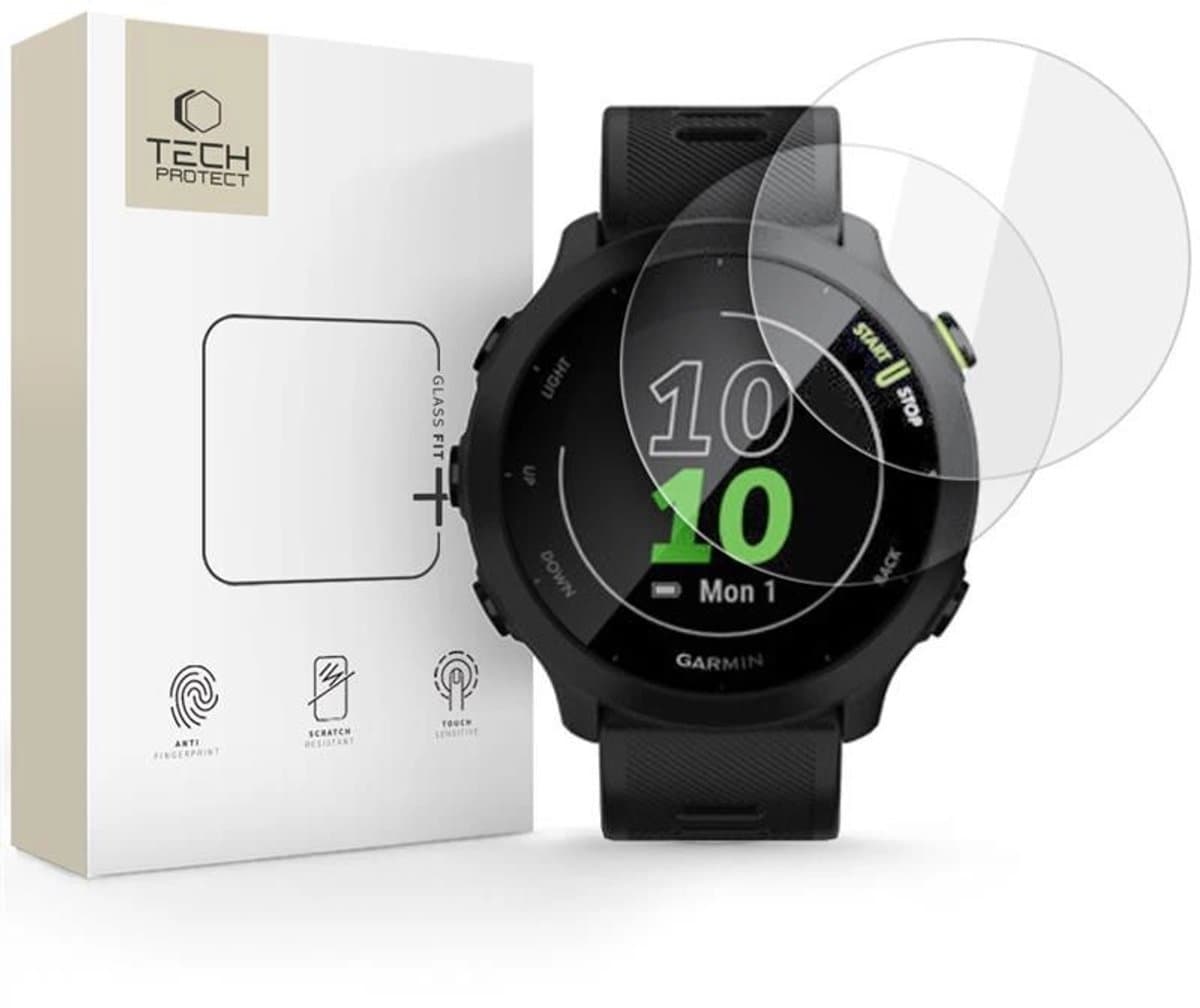 Tech-Protect Glasbescherming Voor Garmin Forerunner 55 2-Pack