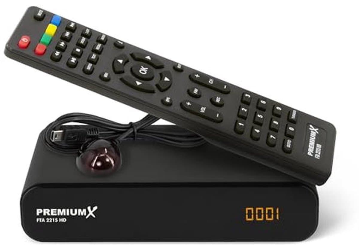 HD Digitale Mini Satellietontvanger voor Vrije TV en Radio - FullHD, HDMI, USB