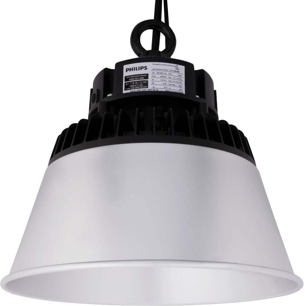 Ledvion - LED High bay, Met Reflector, 90°, IP65, 150-120-85W, 175 lm/W, Driver, 6500K, Dimbaar, UFO lamp voor, werkplaatsverlichting, halverlichting, plafondlamp werkplaats
