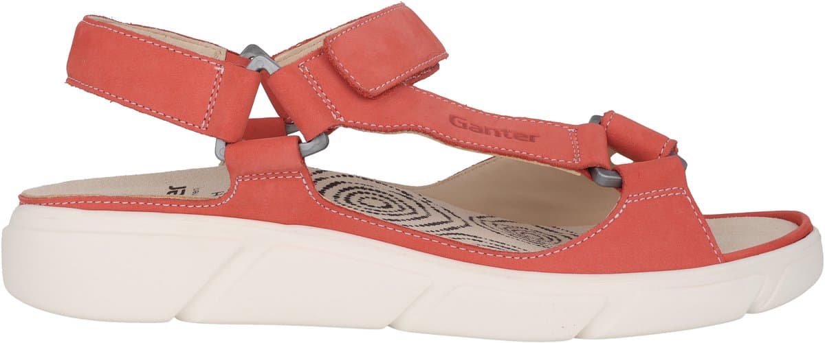 Ganter Halina - dames sandaal - Rood - maat 37 (EU) 4 (UK)