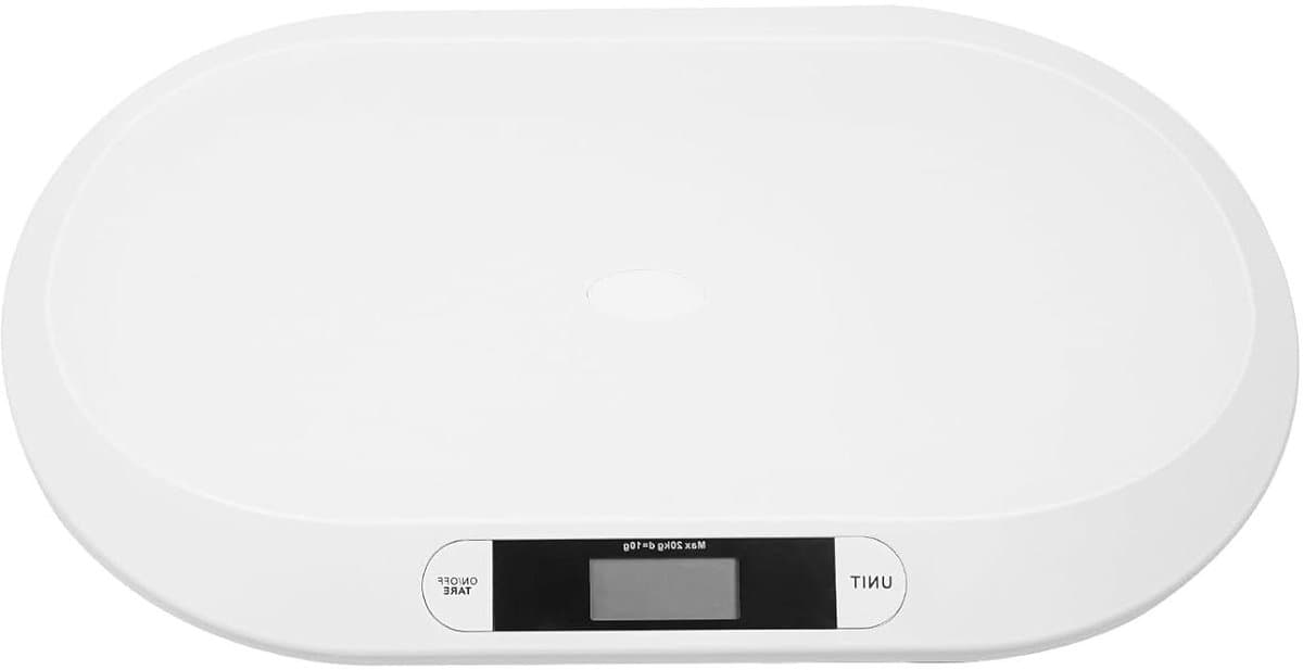 Baby weegschaal - Digitale kinder weegschaal - Groei monitoren - Automatische uitschakeling - Tot 20 kg - Wit