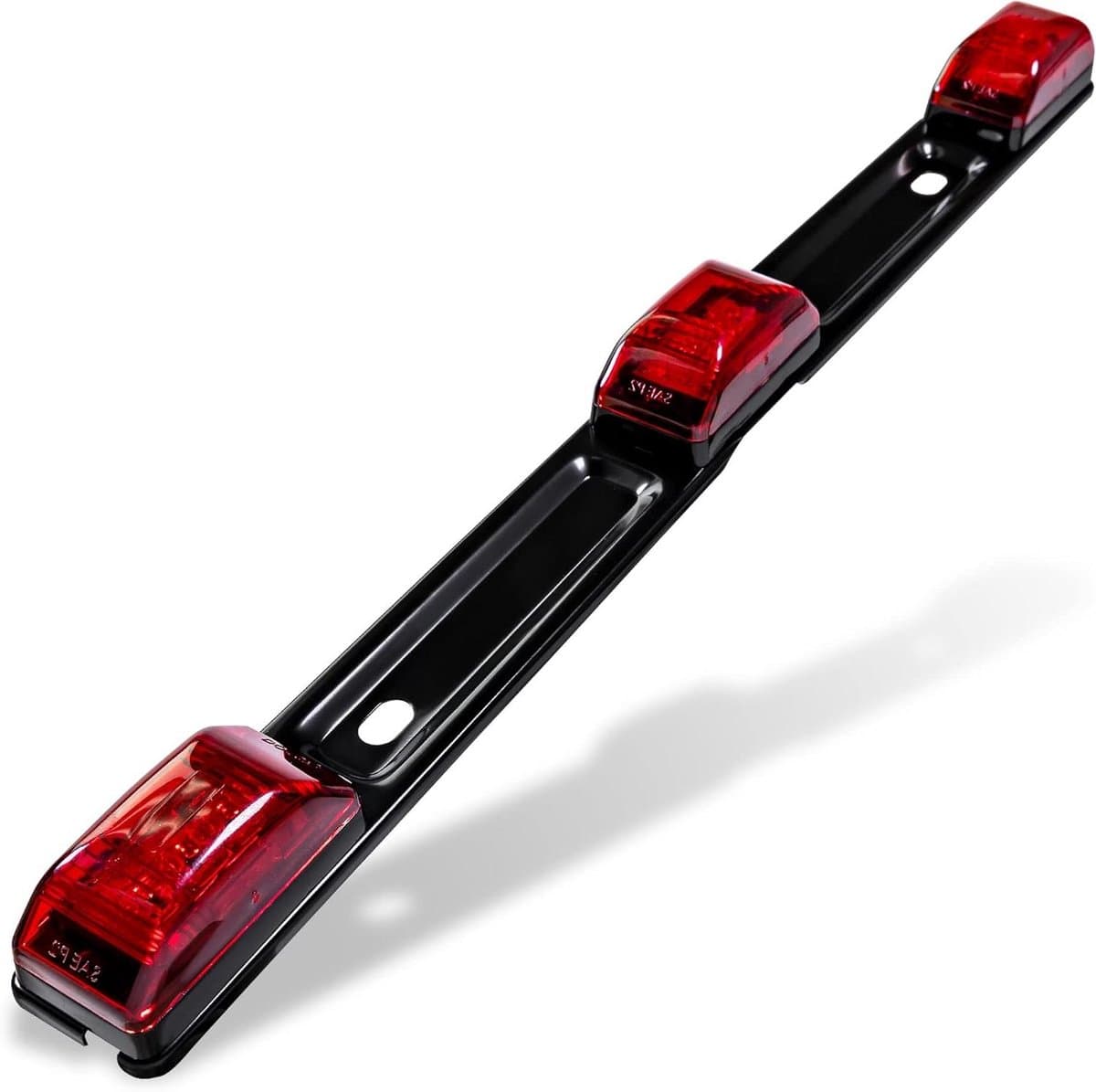 Trailer Verlichting - Achterlicht Bar - Veilig Varen - Roestvrij Staal - 36 cm - Rood