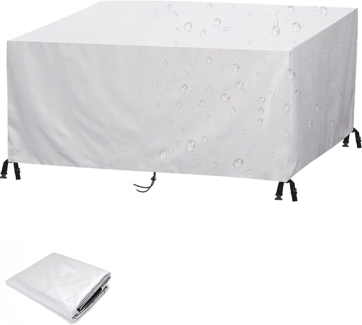 Tuinmeubelhoes - Terrasbescherming - Meubels beschermen - Waterdicht en scheurbestendig - 170 x 140 x 85 cm - Grijs