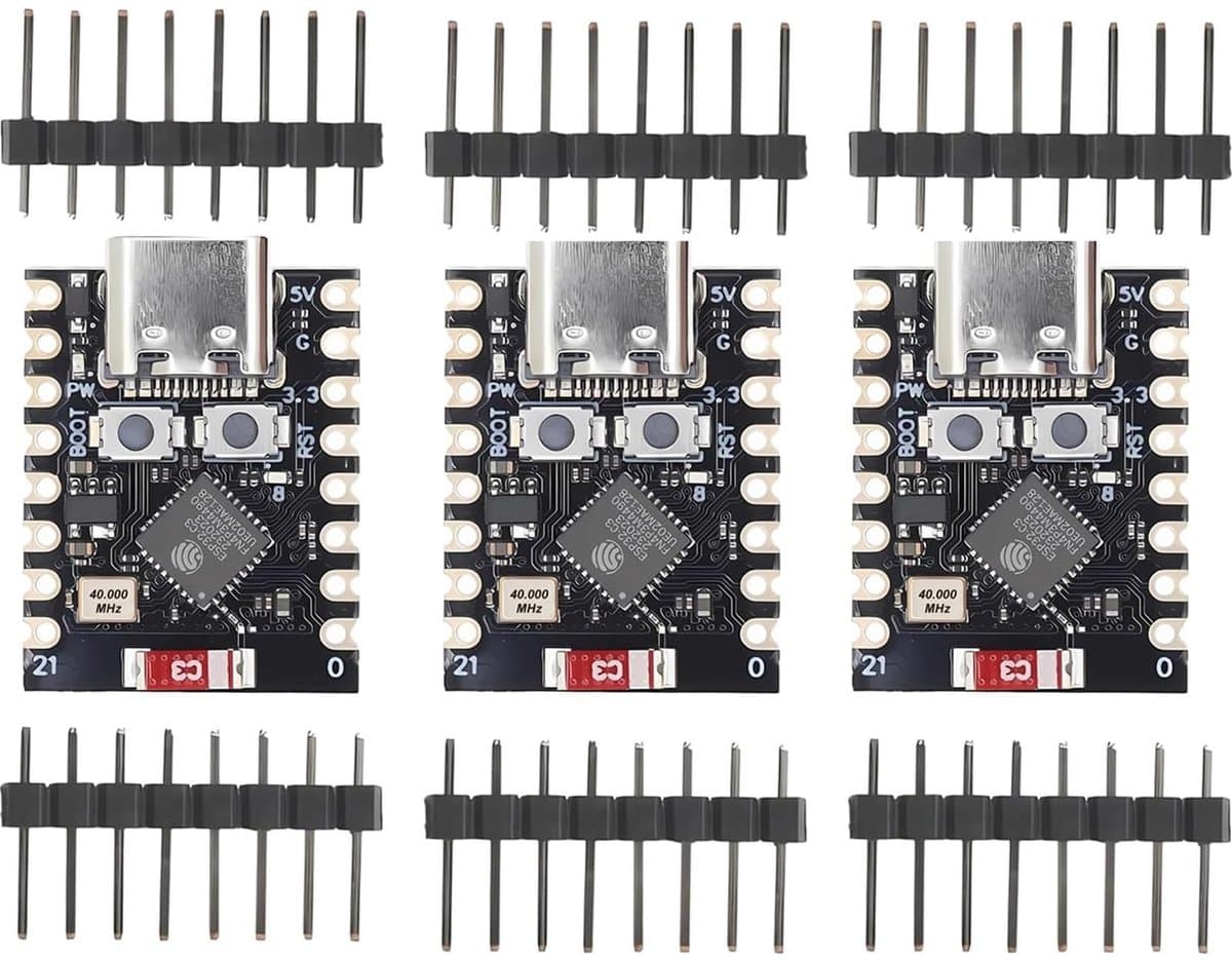 Dailygoods - 3 Stuks ESP32-C3 Ontwikkelbord met WiFi en Bluetooth Functionaliteit