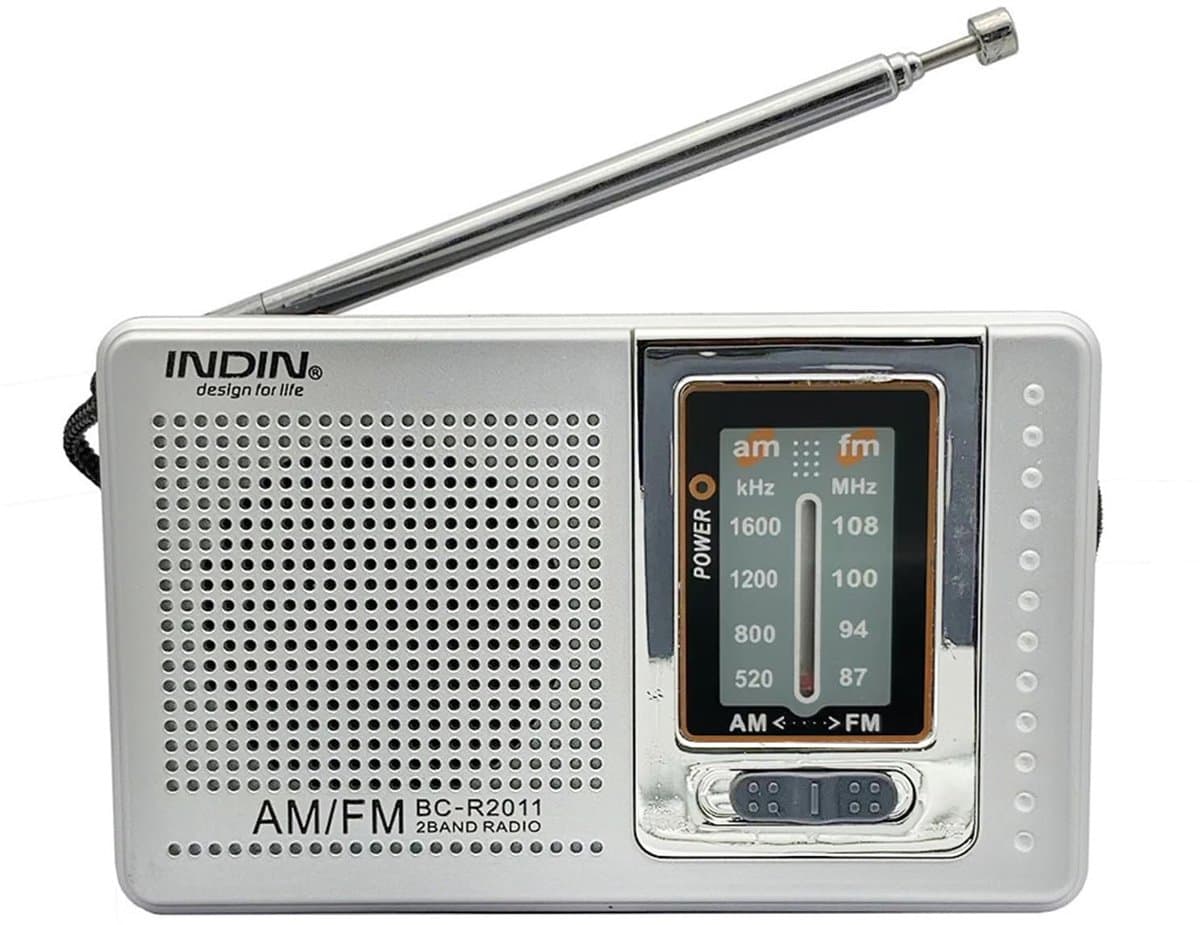 JHUBERS- FM-radio met ingebouwde luidspreker - Draagbare Radio - Helder Geluid - Geavanceerde Chip - Ideaal voor Reizen - ABS-Kunststof - Handradio