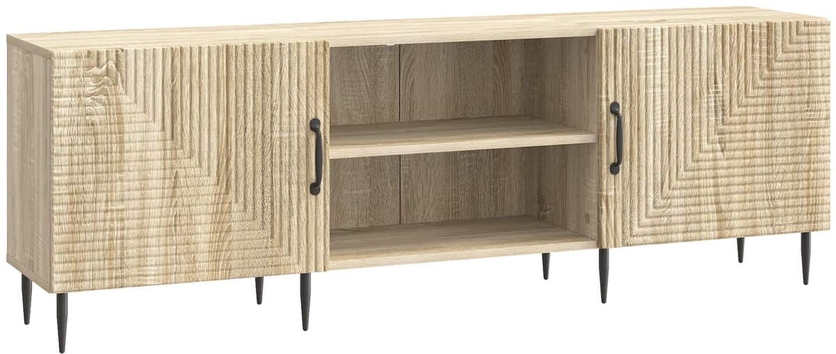 vidaXL - TV - Kast - Sonoma - Eiken - 150 - x - 31 - x - 50 - cm - Bewerkt - hout