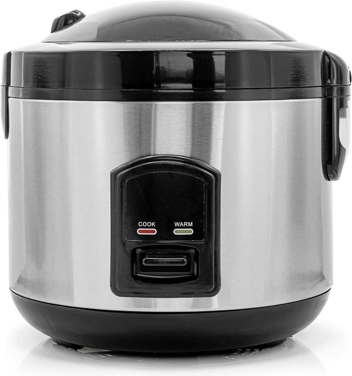 White-Label® Rijstkoker met Stomer - Multicooker - Rice Cooker - Zwart en Grijs