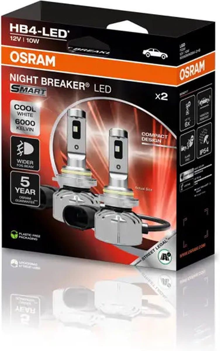 Osram Night Breaker LED Smart HB4 ECE-goedgekeurd Set