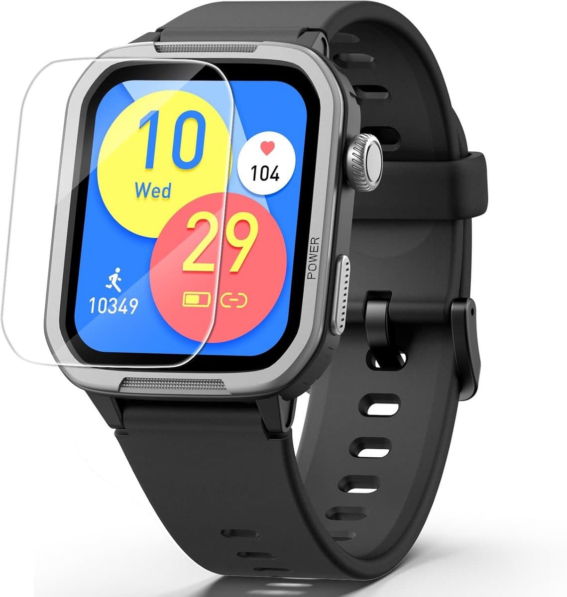 Kindersmartwatch met Stappenteller, Hartslag & Slaaptracking - Waterdicht Fitness Tracker Cadeau voor Jongens en Meisjes (6-15 jaar)