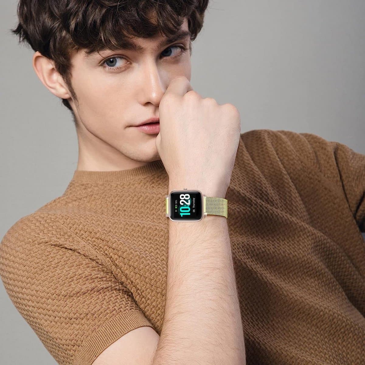 19mm Metalen Horlogeband Roestvrij Staal Universeel Compatibel voor Smartwatches en Traditionele Horloges