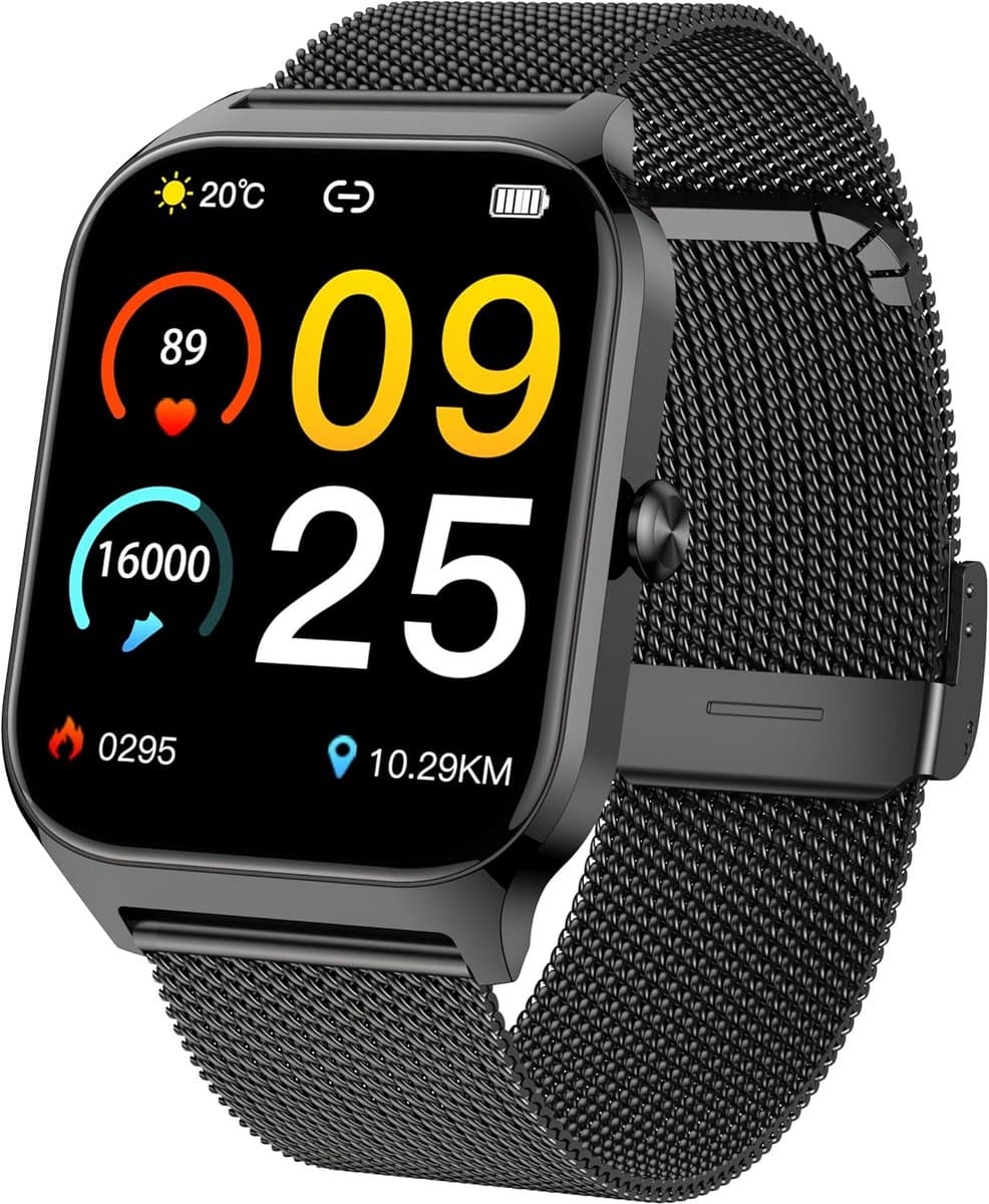 Smartwatch met Kleurenscherm en Hartslagmeter voor Volwassenen en Kinderen