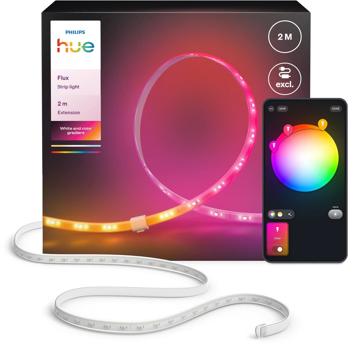 Philips Hue Flux LED Strip 2 meter Verlengstrip