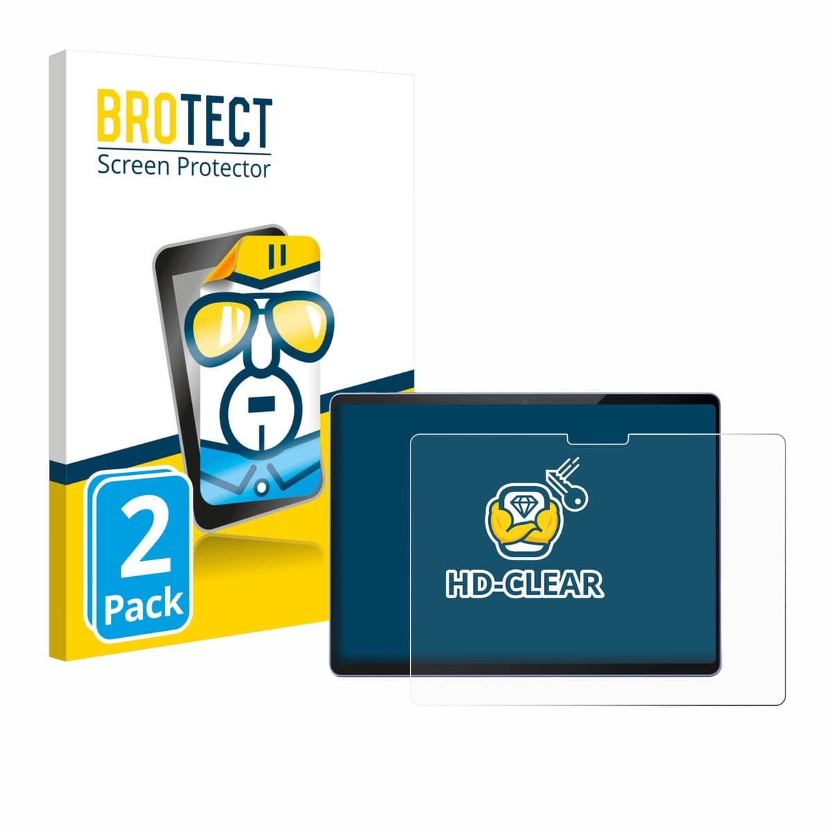 BROTECT - Screenprotector voor Microsoft Surface Pro 13 - Folie Beschermfolie transparant 2 Stuks