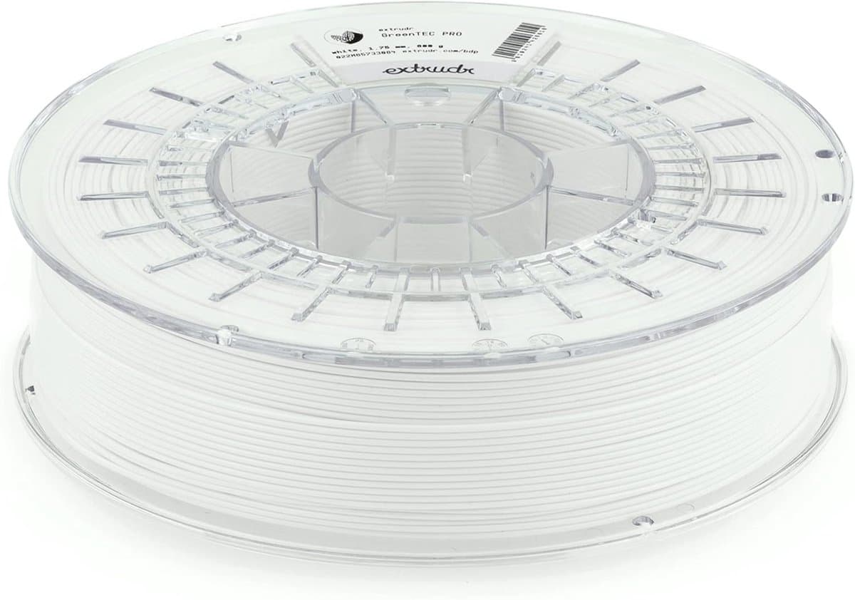 Biologisch Afbreekbaar 3D Printer Filament Ø1.75mm (0.8kg) Wit - Hittebestendig en Sterk