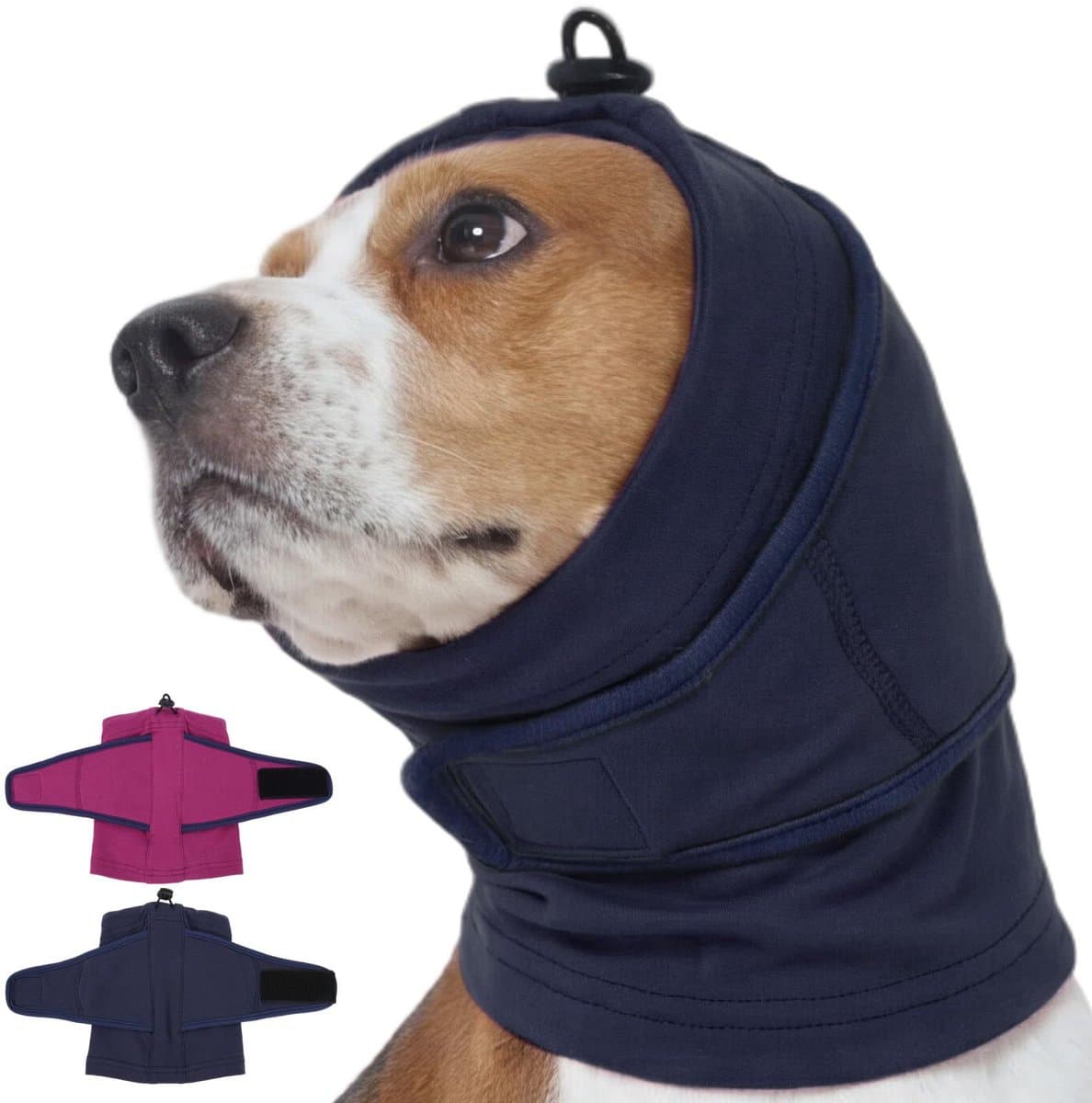 Sanorum Honden Oorbeschermer - Anti Storm Geluidsdempende Hoofdband - Geschikt voor Föhngeluiden & Onweer - Hondenoorbeschermer - Rustgevende Oplossing voor Angstige Honden - Verstelbaar - Ademend Materiaal - Cadeau voor Huisdieren
