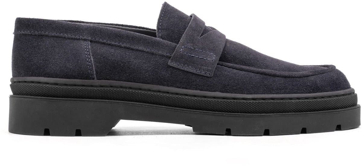 Hinson elon loafers heren donkerblauw suède