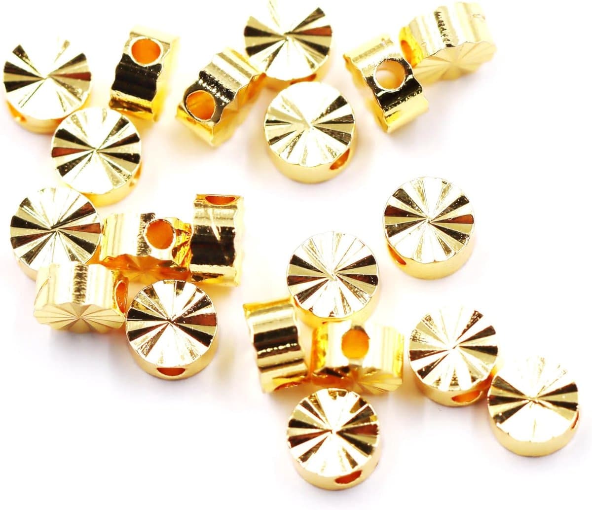Kralen voor sieraden maken 6mm faceted disc 60pcs
