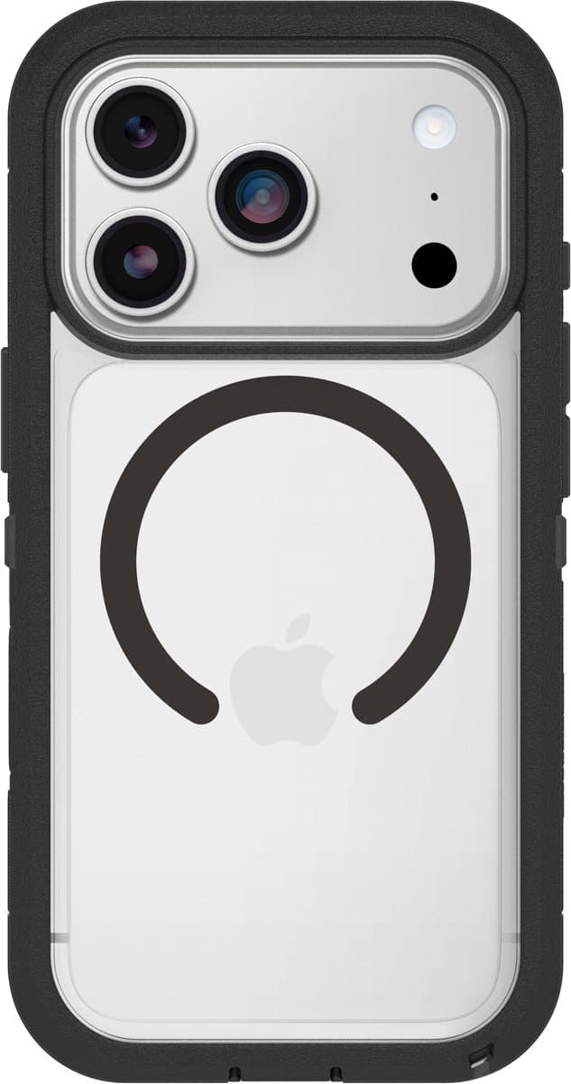 OtterBox Defender Pro XT Clear Camera Control iPhone 18 Pro/17 Pro Dark Side - Clear/Black