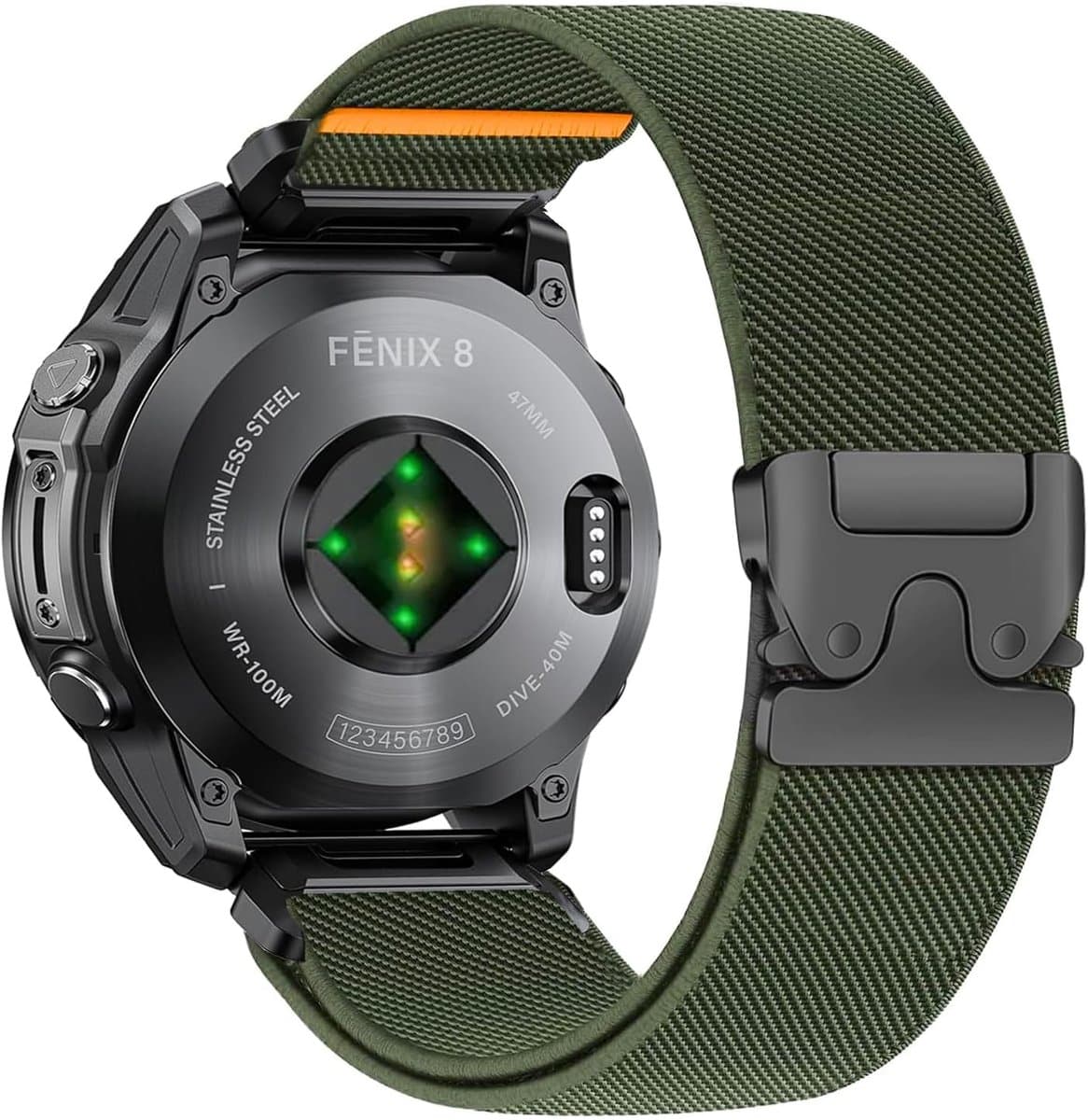 22 mm Quickfit elastische armband voor Garmin Fenix 8 Pro/8/E/7 Pro/7 47 mm, nylon sportarmband voor Fenix 6/6 Pro/5/5 - ShopVlot