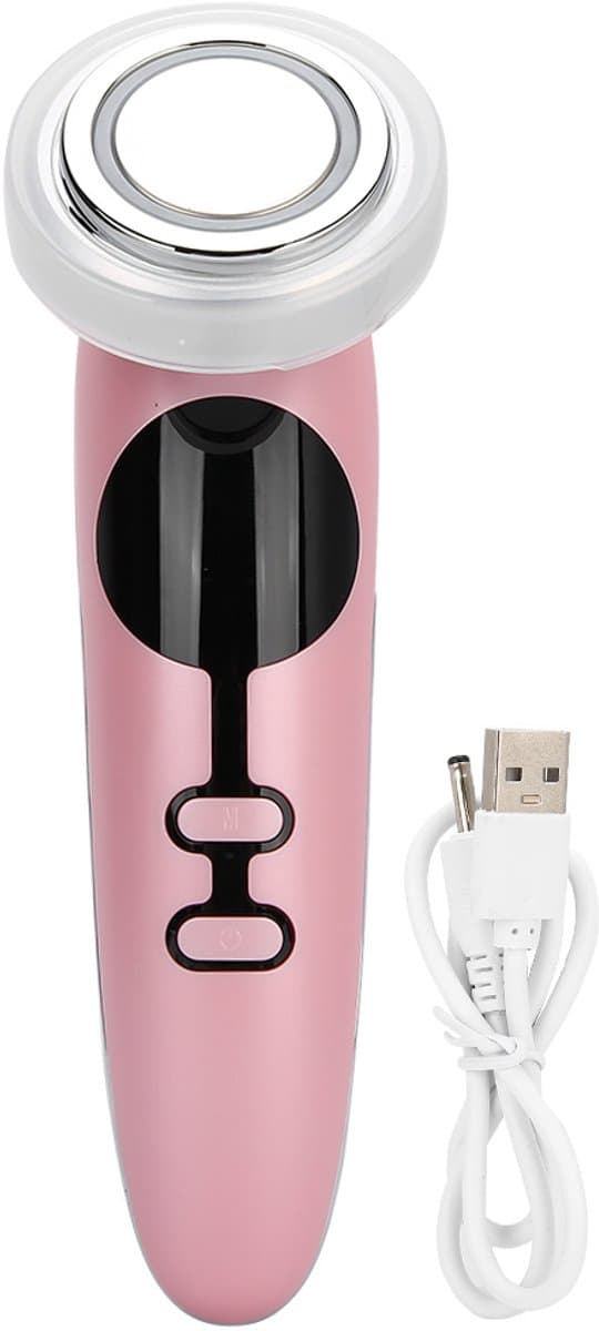 Gigicial EMS Gezichtsapparaat - Multifunctionele Fotonentherapie - Magnetische Warmte-Extractie & Lichttherapie Voor Huidverjonging - 1 - Algemeen Gebruik Roze