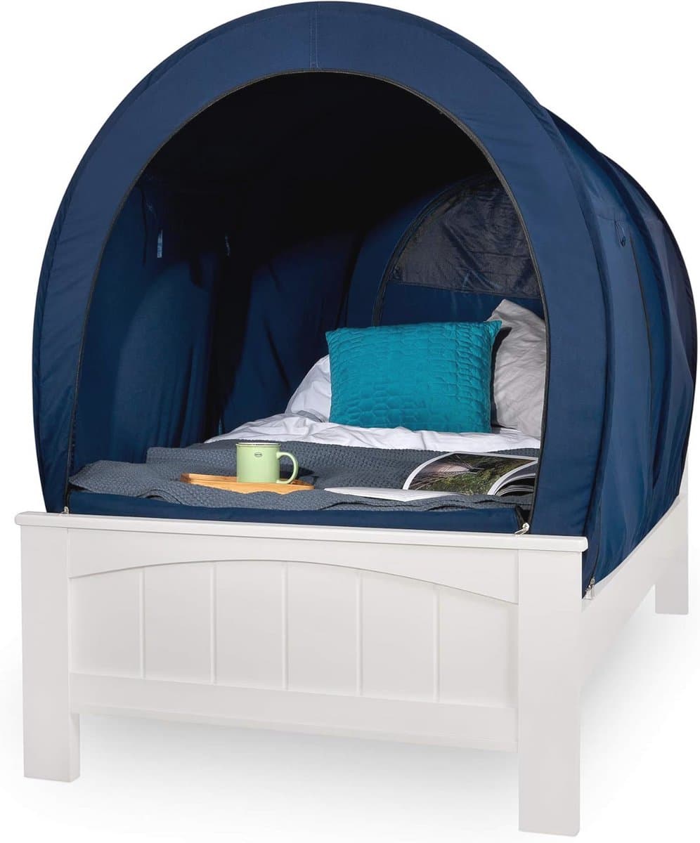 Bedtent voor Privacy - Draagbare Tent voor Een- of Tweepersoonsbed - Lichte en Luchtdoorlatende Binnentent - Opvouwbaar Ontwerp - Eenvoudig Op Te Zetten
