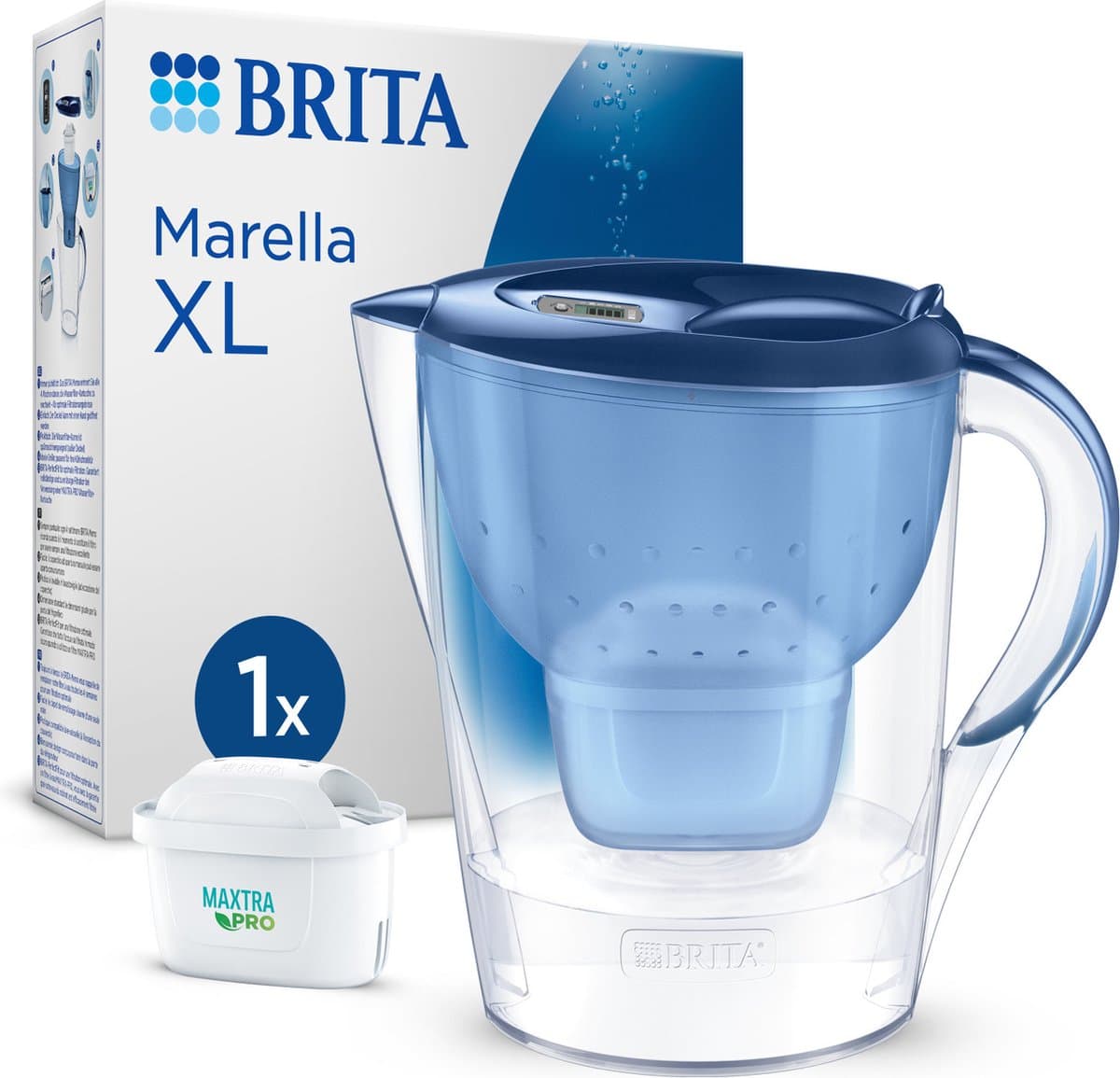Brita Marella XL Handmatige waterfilter 3,5 l Blauw