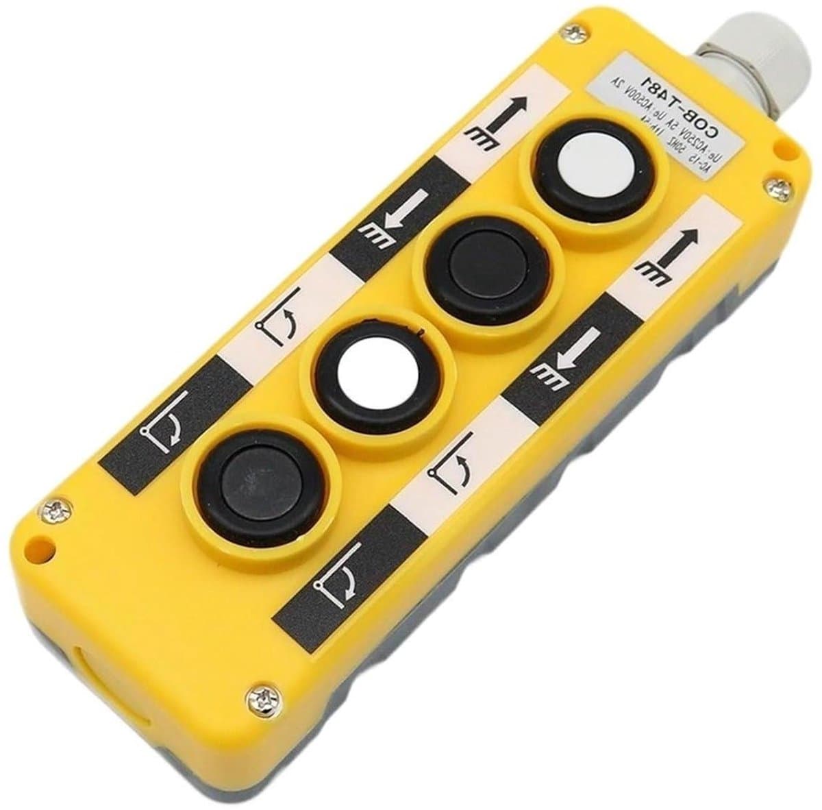 Industriële Afstandsbediening - Kraanwagen Controller - Machines Besturen - Snelle Noodstop - 2.54 cm - Grijs