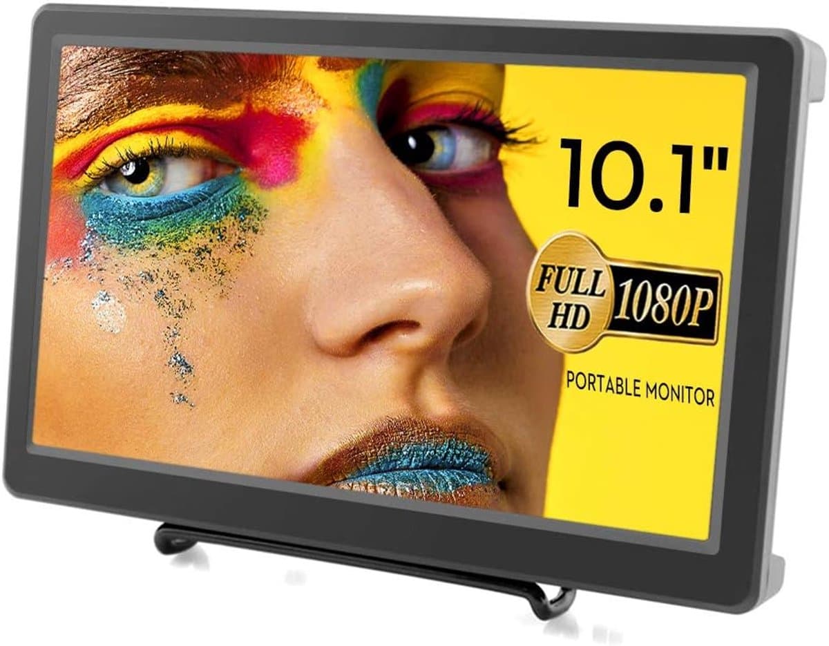Draagbare 10,1 inch Full HD IPS Monitor met VGA en HDMI voor Raspberry Pi en Consoles