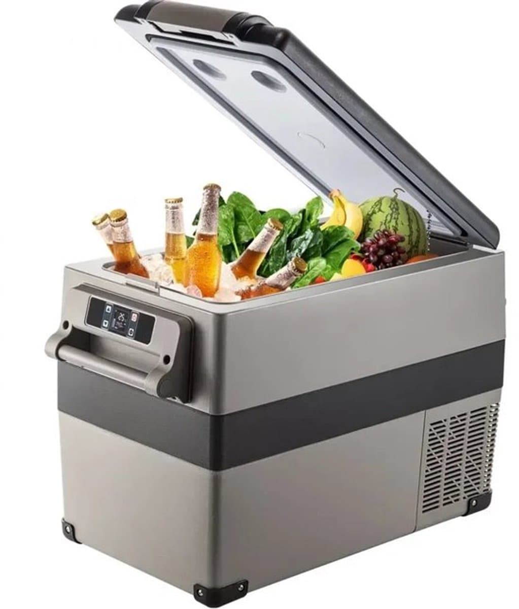 Auto Koelkast - Koelbox - Mini Koelkast - Draagbare - 45L - 12V/24V/220V - met Compressor - Mini Fridge - Perfect voor Camping, Reizen en Outdoor