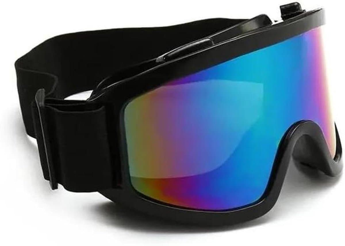 Motorcrossbril - Veiligheidsbril ski - Buitensporten - Breed gezichtsveld - Unisex - Zwart