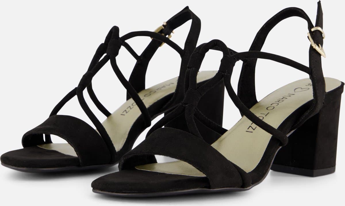 Marco Tozzi Sandalen zwart Textiel - Dames - Maat 38