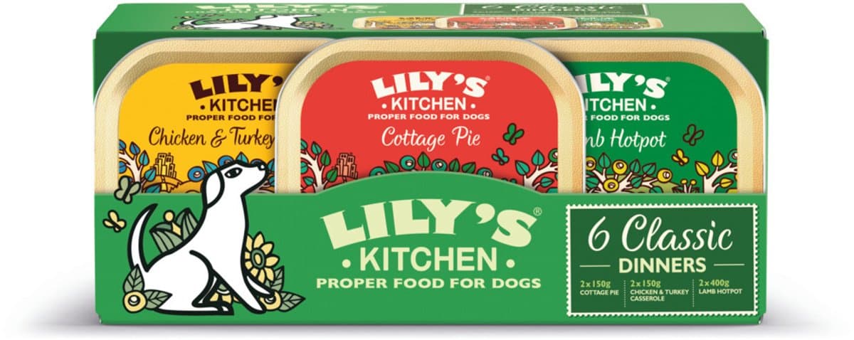 Lily's Kitchen Hondenvoer Nat Klassiek Menu Selectiebox - 2 x 6x150 gr - Voordeelverpakking