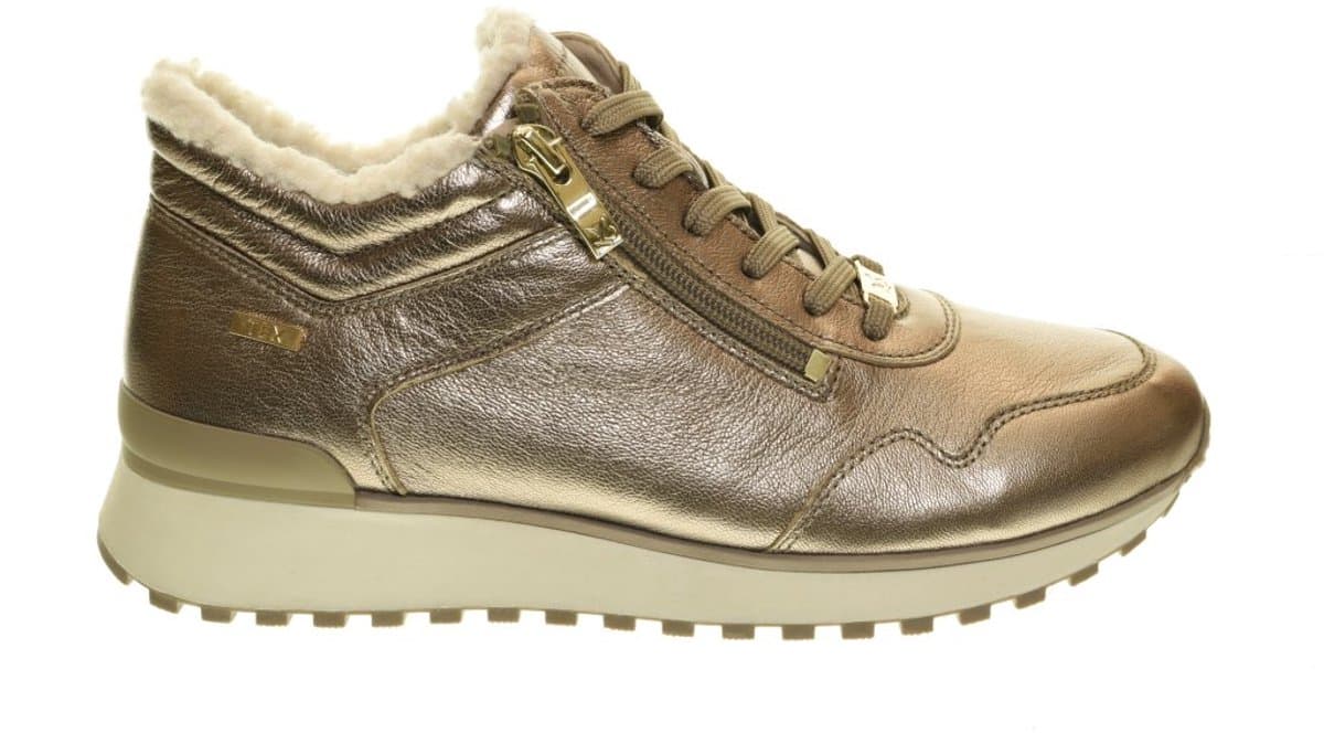 Taupe Metallic Bottine Wolgevoerd maat 40