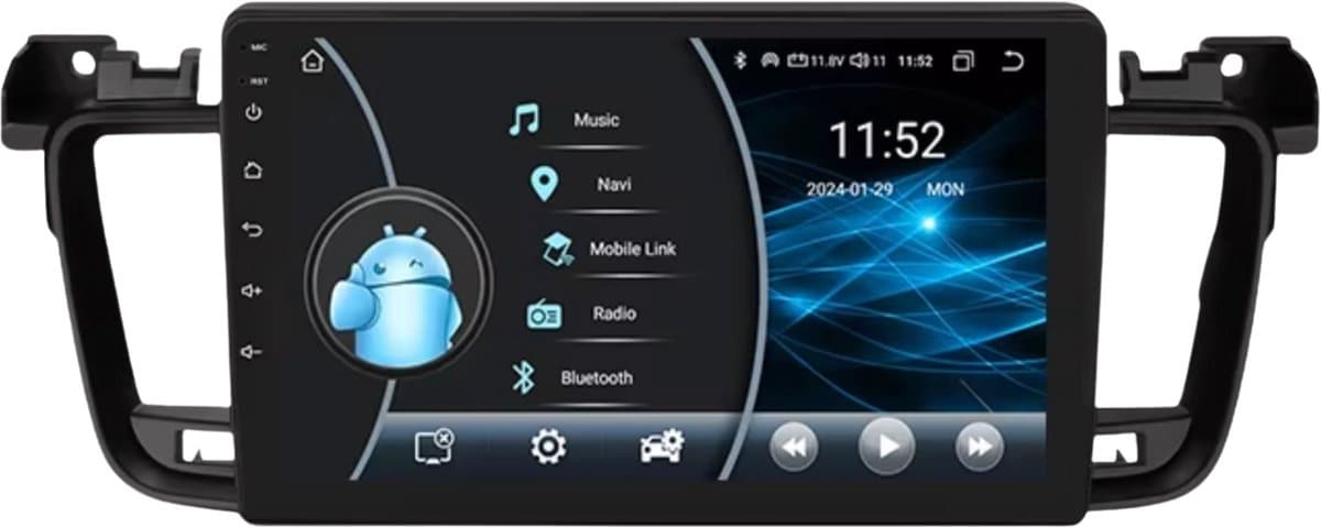 Autoradio met bluetooth - Carplay - Voor Peugeot 508 & 508SW (2011-2018) - Geschikt voor Apple en Android - Stereo - Navigatie - Navigatiesysteem auto - 2GB 32GB