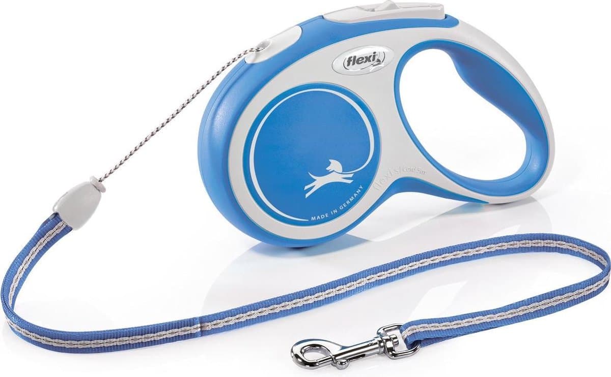 Flexi New Comfort Koord S 5M 12KG - Blauw