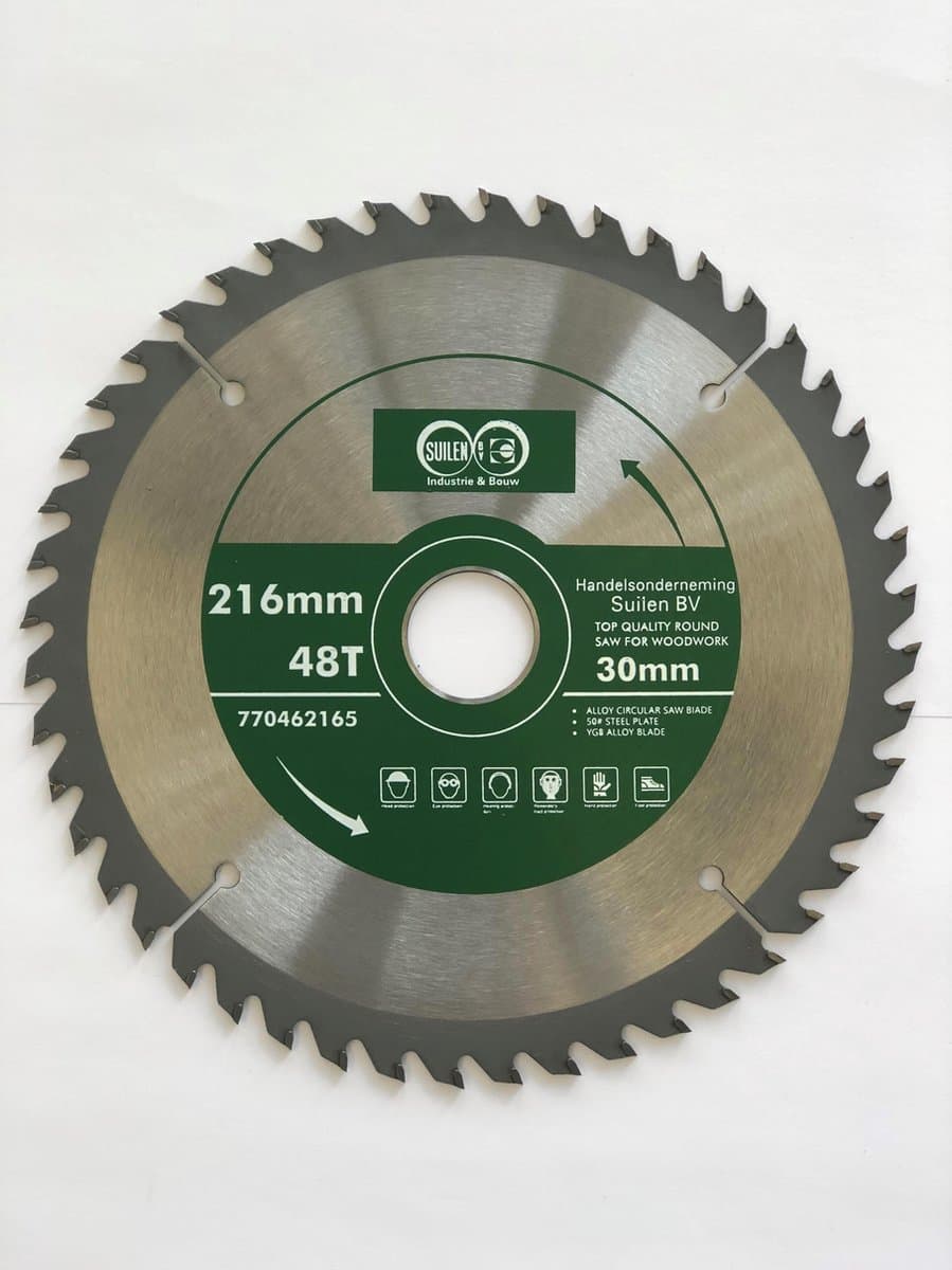 Suilen Zaagblad voor hout 216 mm 48 tanden Asgat 30 mm