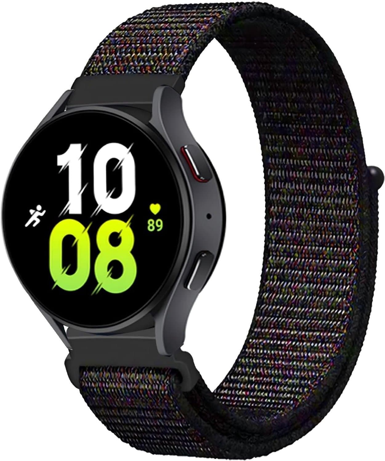 20 mm armband voor Garmin Forerunner 165/168/158/245/645/55/Vivoactive 6/5/3 Music/Approach S50/S42/S40/S12, verstelbare horlogeband, zachte nylon reservearmband