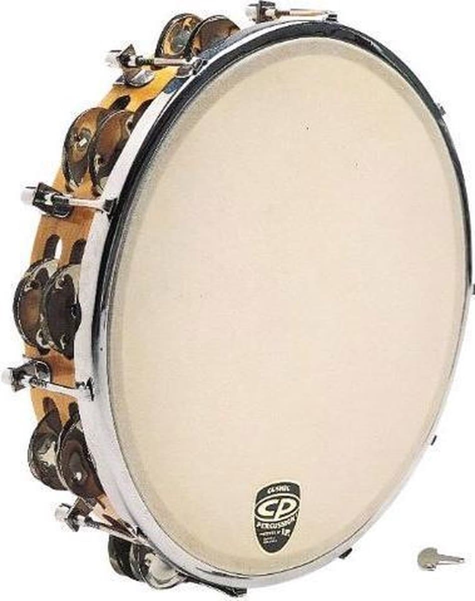 Latin Percussion LP CP391 Tunable Wood Tambourine tamboerijn met vel