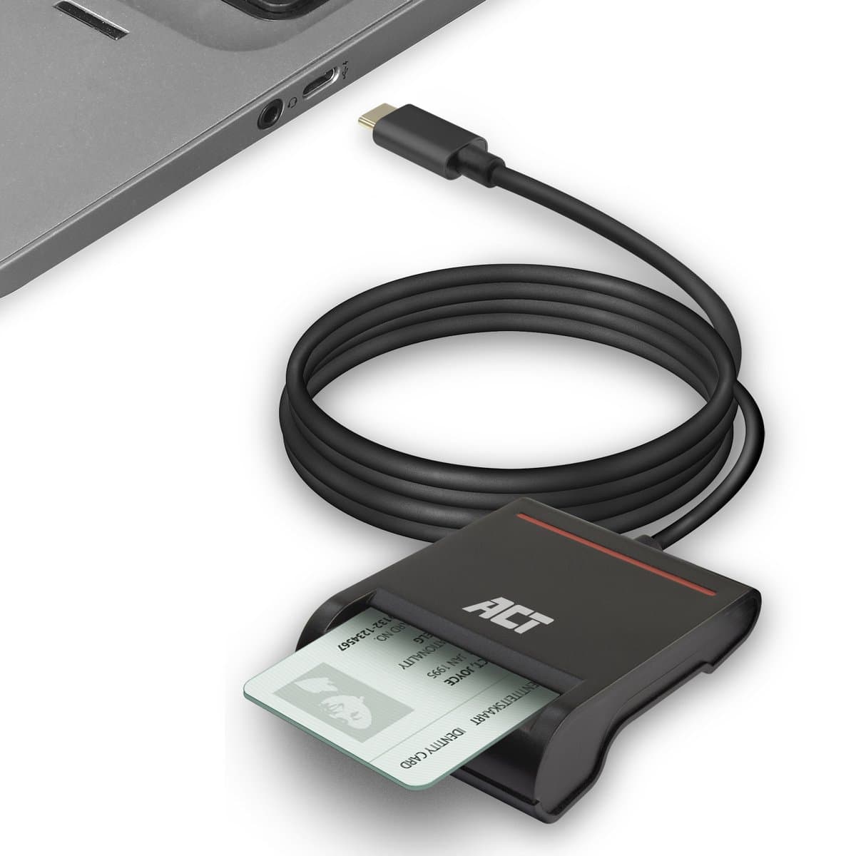 ACT USB C Smart Card ID reader