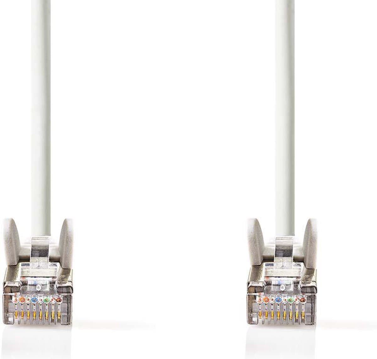 Nedis CAT5e Netwerkkabel - SF/UTP - RJ45 Male - RJ45 Male - 5.00 m - Rond - PVC - Wit - Blister