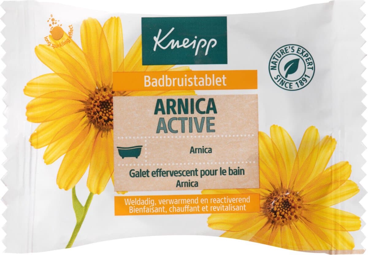 Kneipp Badbruistablet Arnica Active - 12 x 80 gr - Voordeelverpakking