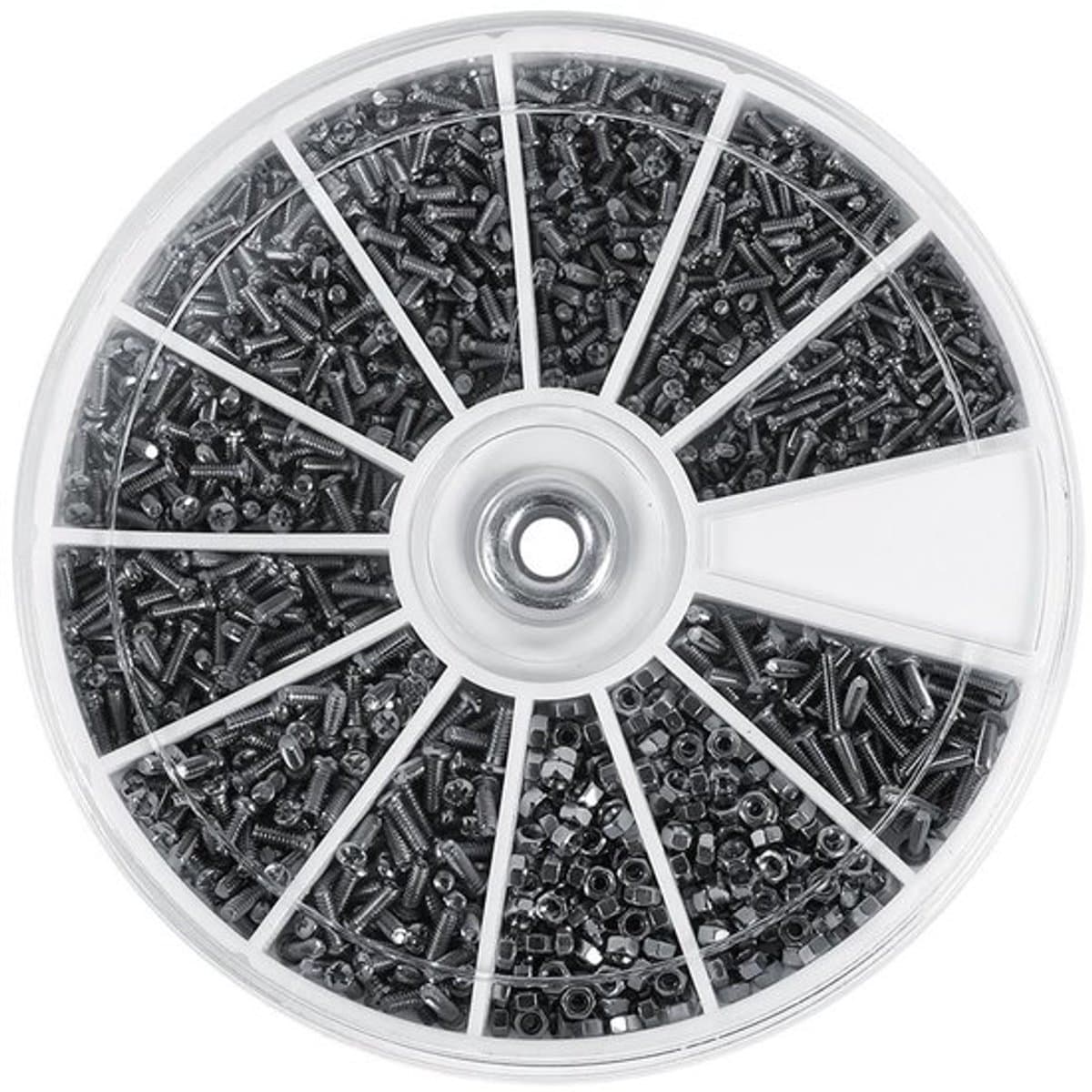 MTTProducts - Assortiment Schroeven en Moeren - 600 Stuks - Ronde Kop - Geschikt
