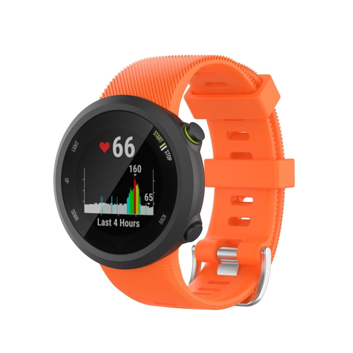 Voor Garmin Forerunner 45/Forerunner 45 S Universele Twill Effen Kleur Siliconen Horlogeband (Oranje)