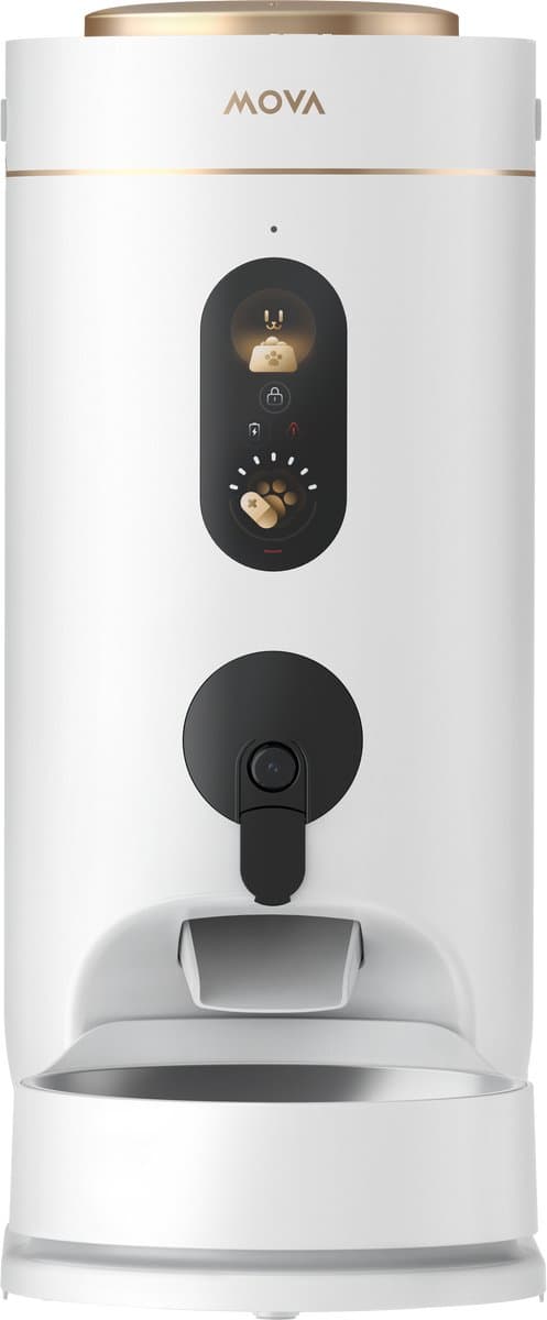 NutriPal 10 Ultra – Slimme Automatische Voerbak voor Katten met HD Camera, App-bediening - 4L - Wit