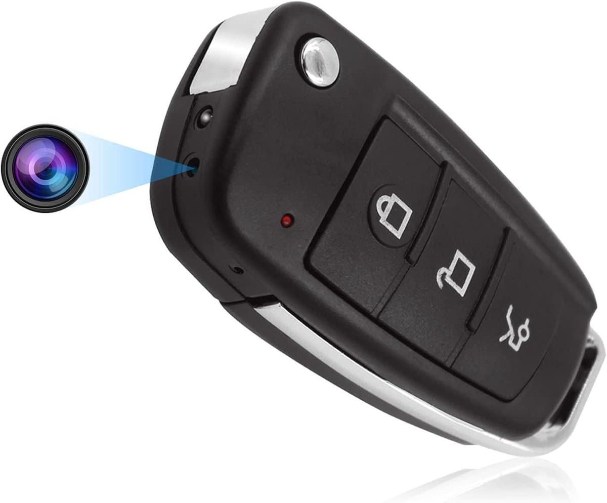 Mini Camera - Verborgen Recorder - Beveiliging Thuis - Bewegingsdetectie - 1080p Resolutie - Zwart