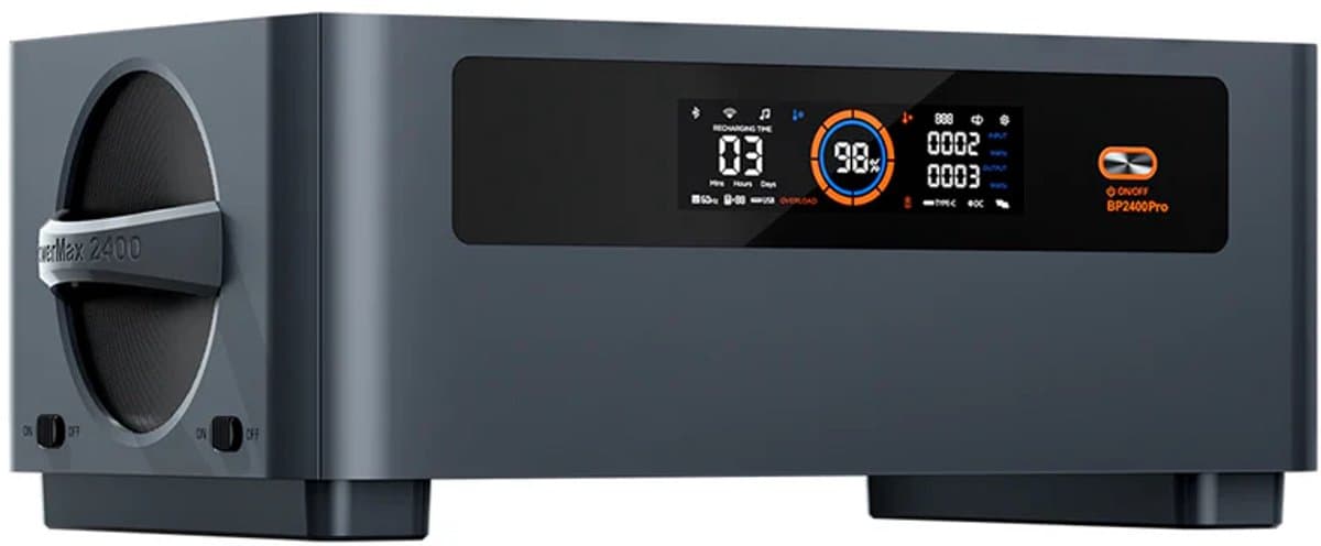 Oscal Uitbreidingsaccu Voor Power Station - Add-On Batterij - PM2400Pro Compatibel - LiFePO4 2.016 Wh - Draadloos Stapelen - Camping En Thuis - 46,4x29x19,5cm
